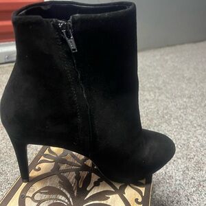 Zara Black Heeled Ankle Boots